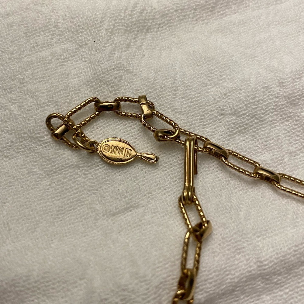 Vintage Sarah Coventry Signed Egyptian Goddess Necklace - Picture 7 of 10